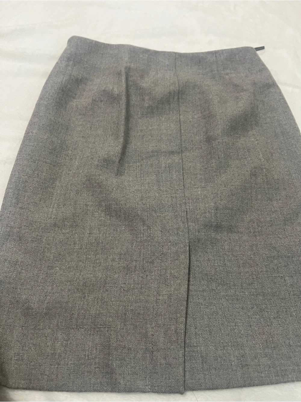 J. Crew Gray Tweed Midi Pencil Skirt